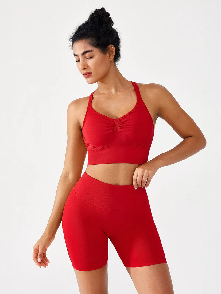 Butt Lifting Seamless Bra Scrunch Leggings Set