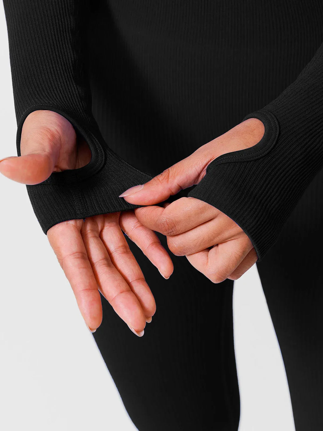 Shapewear Long Sleeve Thumb Hole Jumpsuit