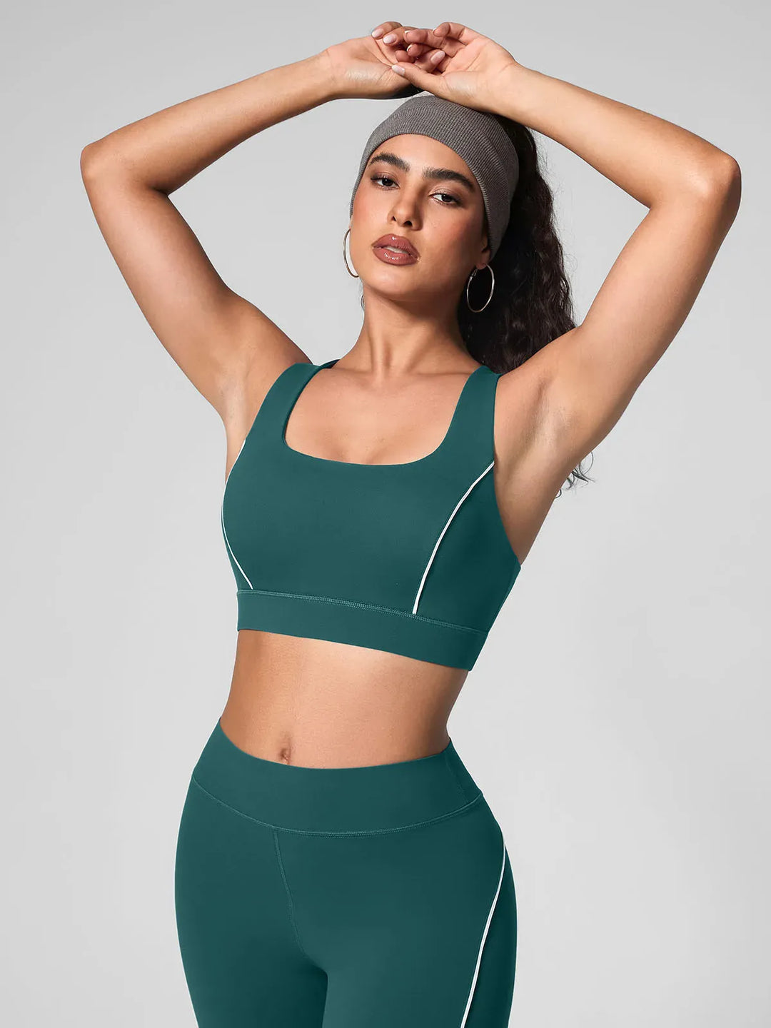Wide Strap Yoga-Friendly Sports Bra