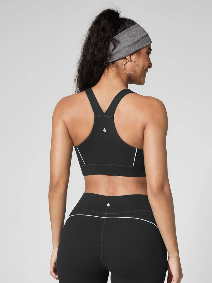 Wide Strap Yoga-Friendly Sports Bra