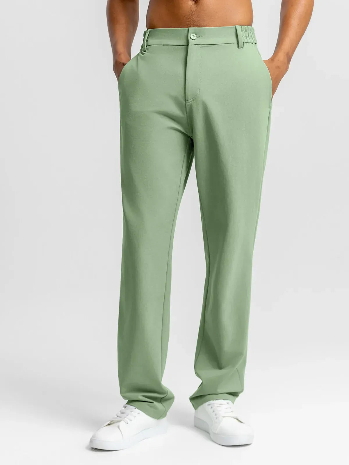 Mens Golf Pants Stretch Slim Fit Quick Dry Golf Trousers with Pockets| BRXL
