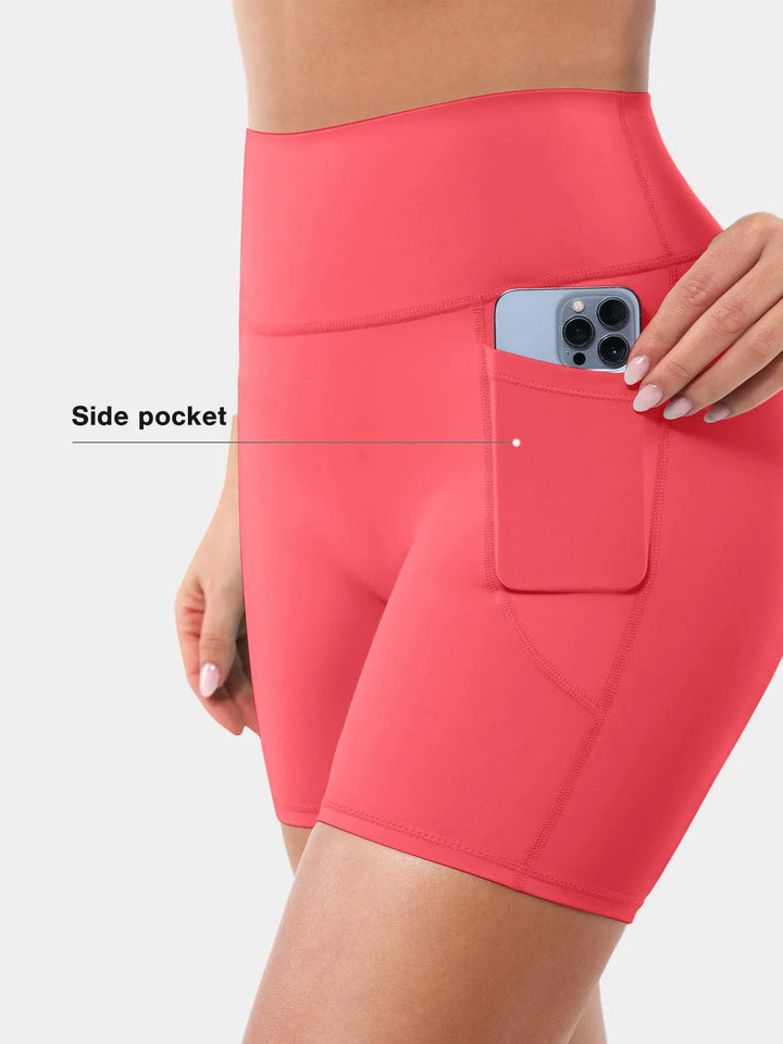 A model wearing a BRXL® BrxlZero™ Biker Shorts With Pockets in