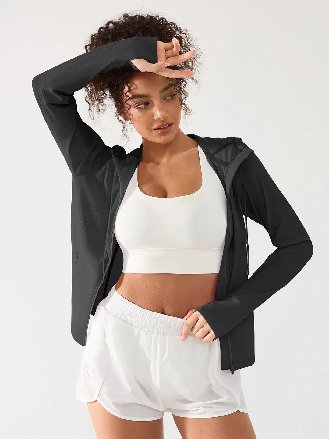 A model wearing a BRXL® Lightweight UV Protection Summer Jacket in