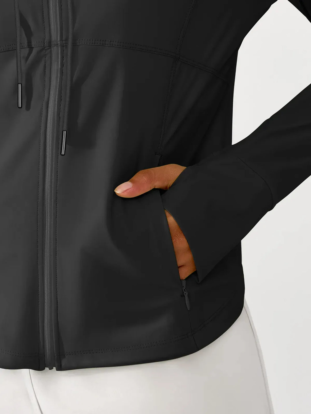 A model wearing a BRXL® Lightweight UV Protection Summer Jacket in