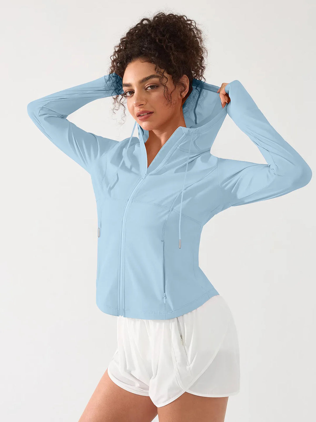 A model wearing a BRXL® Lightweight UV Protection Summer Jacket in