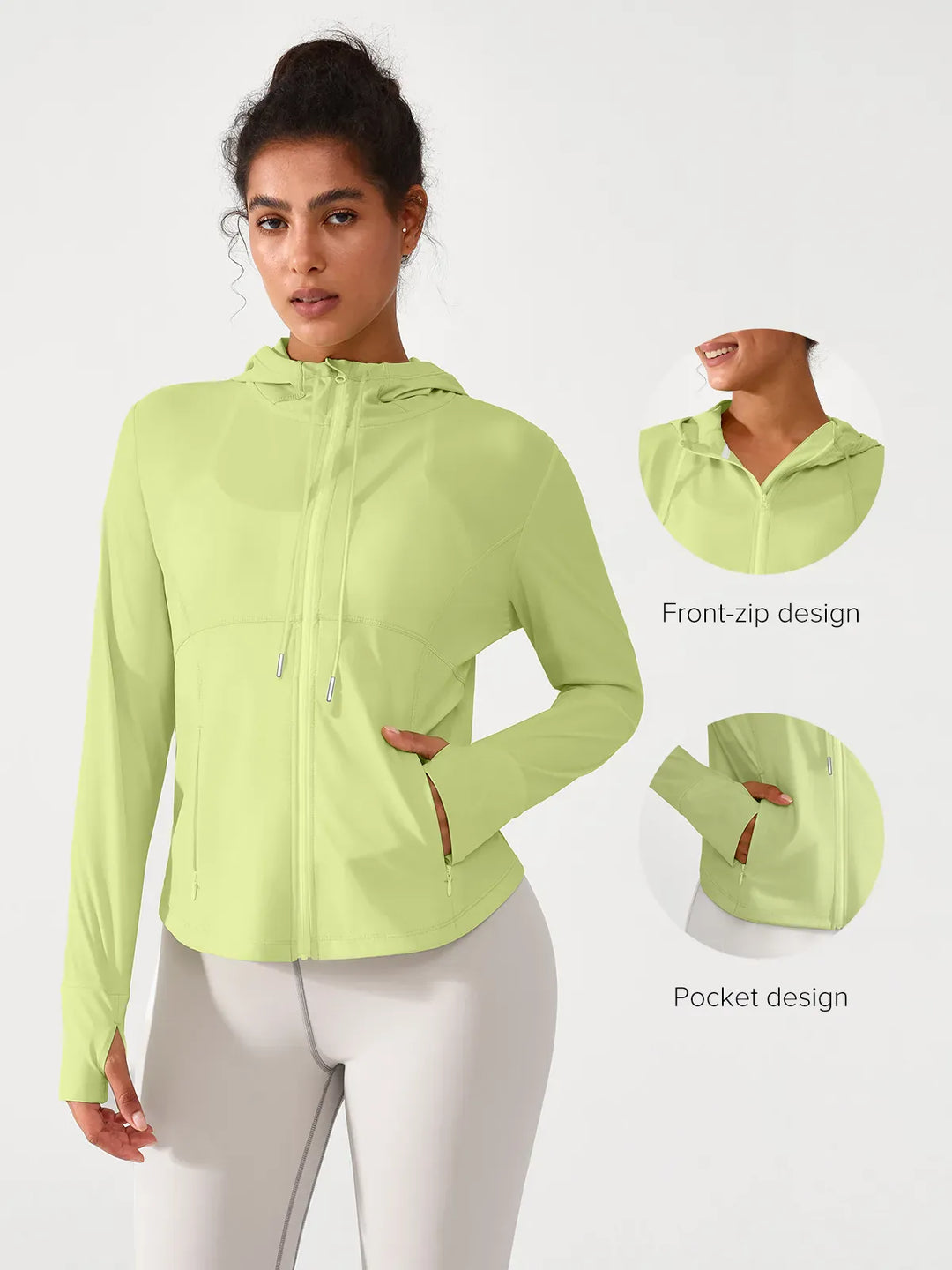 A model wearing a BRXL® Lightweight UV Protection Summer Jacket in