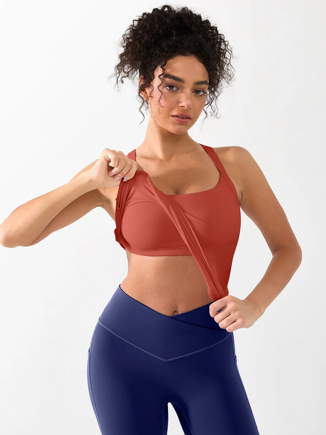 Halter Buckle Tank Top with Shlef Bra For Low Impact Yoga