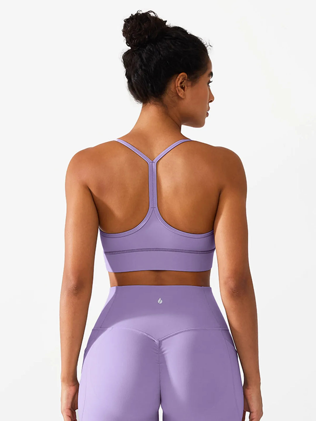Flow Y Racerback Bra with Low Cut and Spaghetti Straps