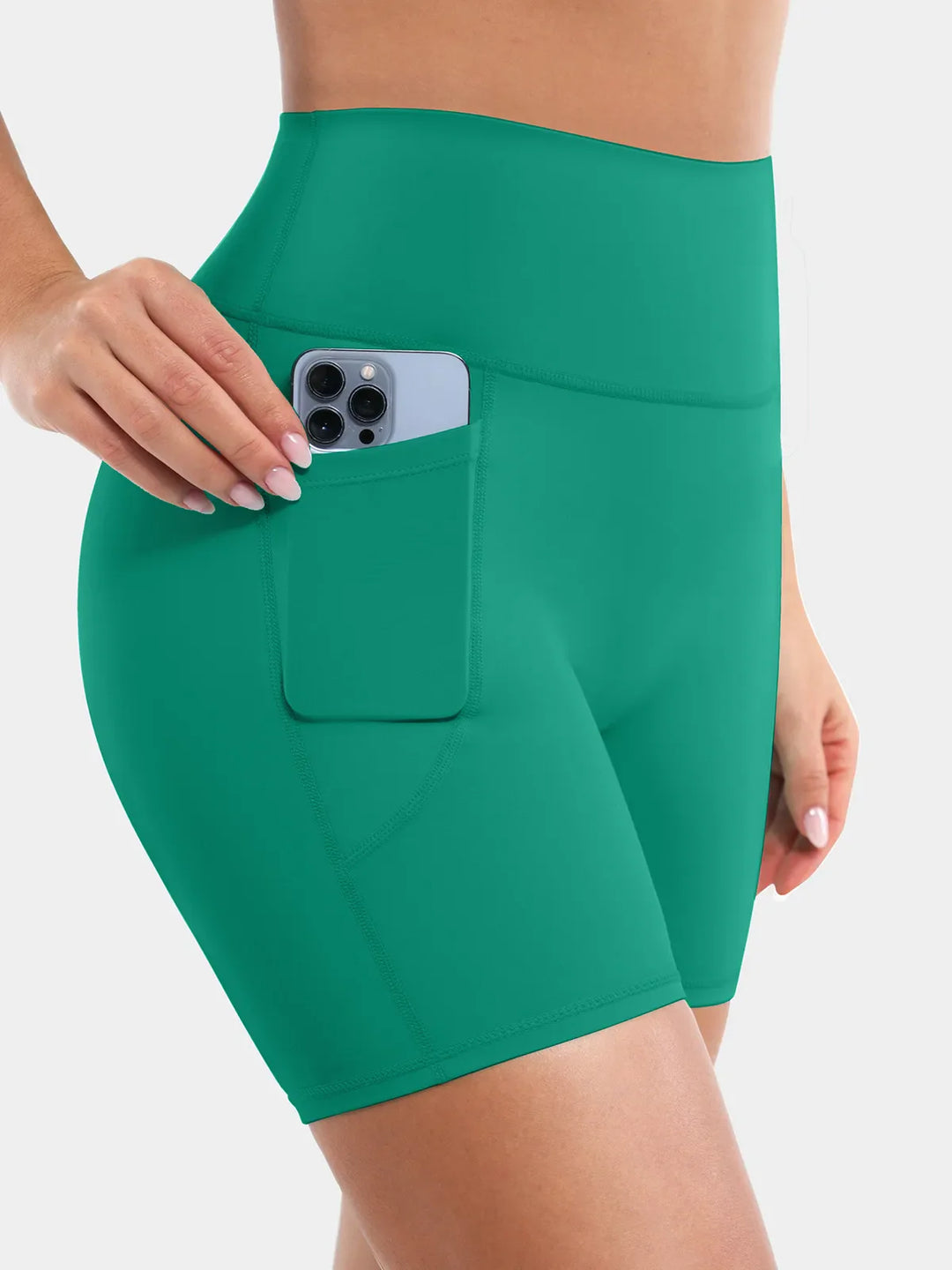 BRXL Green Sports Bra Sculpted Shorts Sculpted Leggings Set