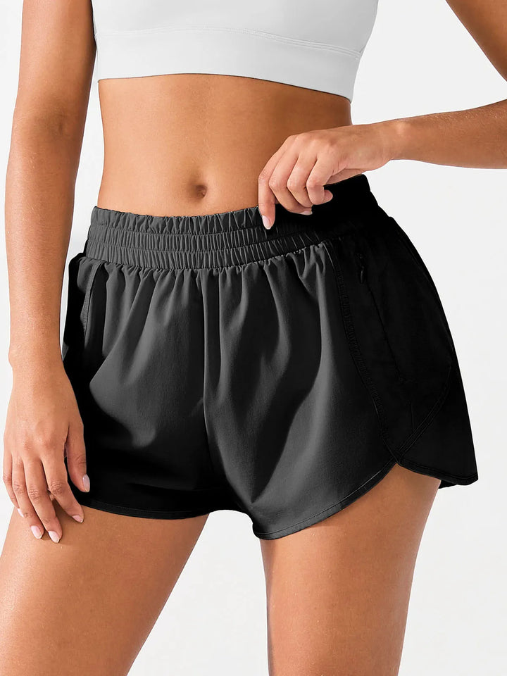 Running Shorts with Phone Pocket For Women