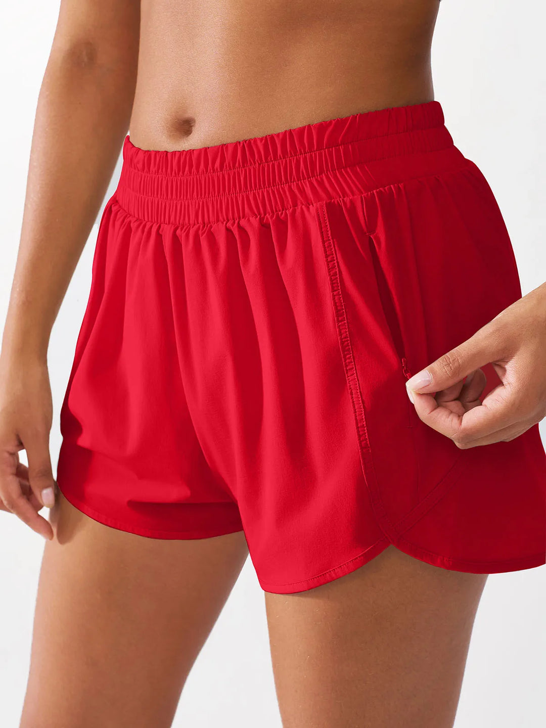 Running Shorts with Phone Pocket For Women