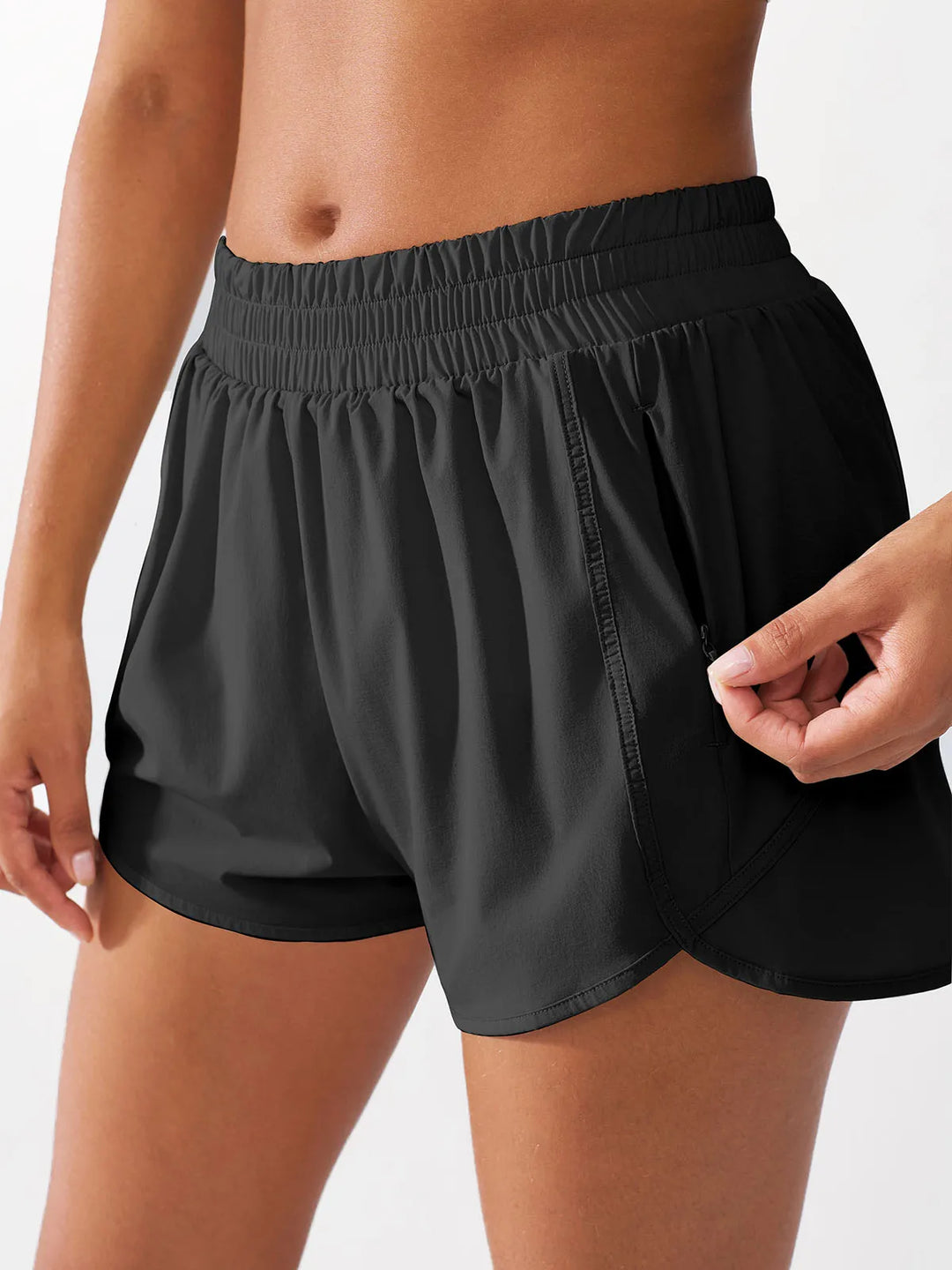 Running Shorts with Phone Pocket For Women