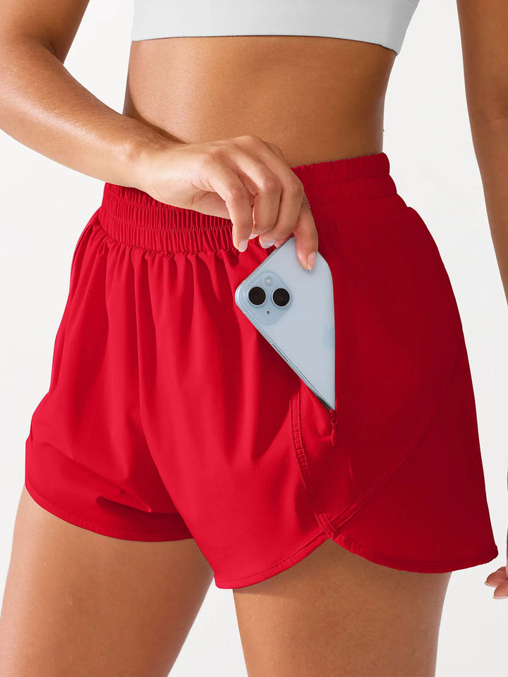 Running Shorts with Phone Pocket For Women