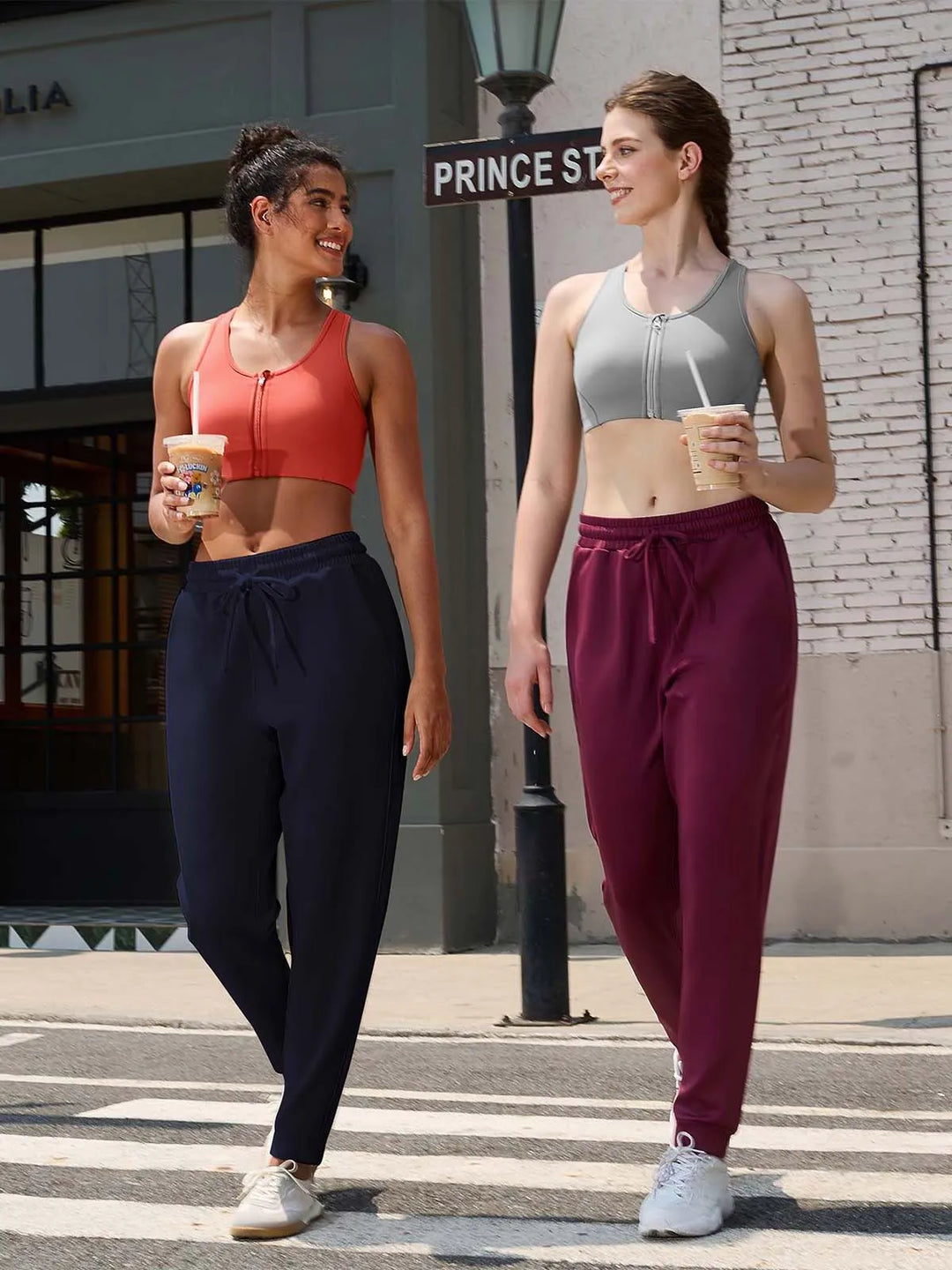 Slim Fit Sweatpants with Pockets for Women