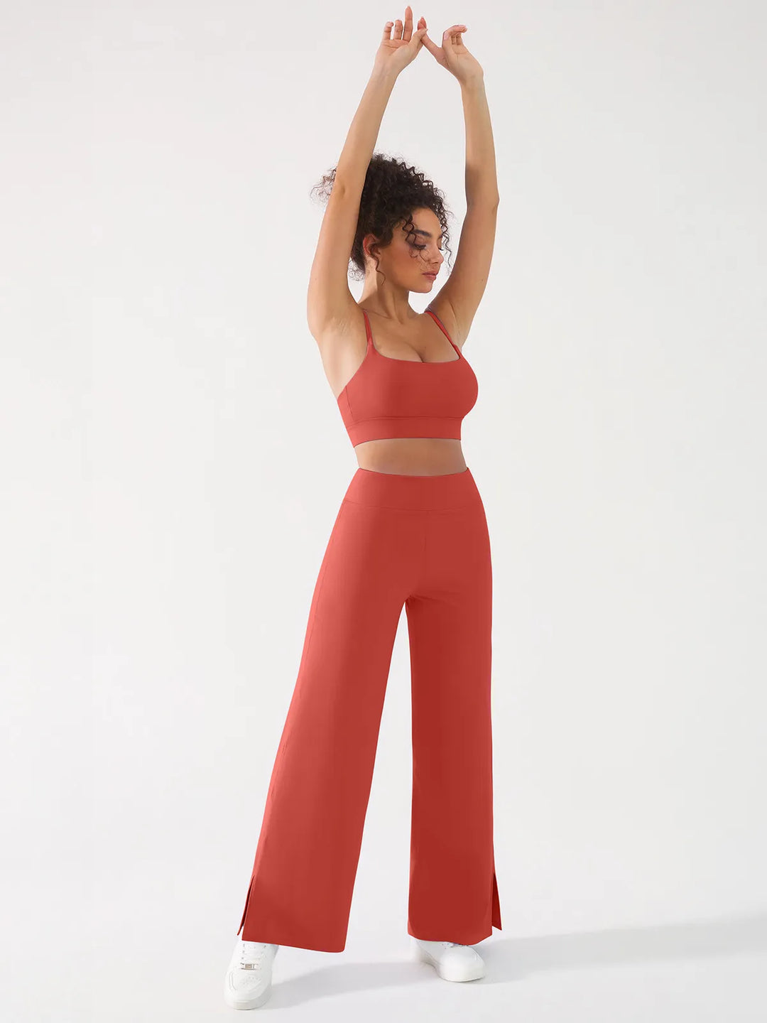 High Waisted Wide Leg Yoga Pants with Pockets