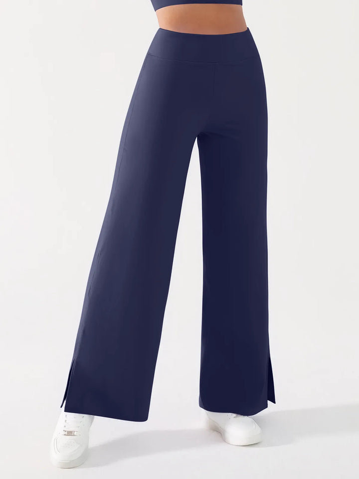 High Waisted Wide Leg Yoga Pants with Pockets