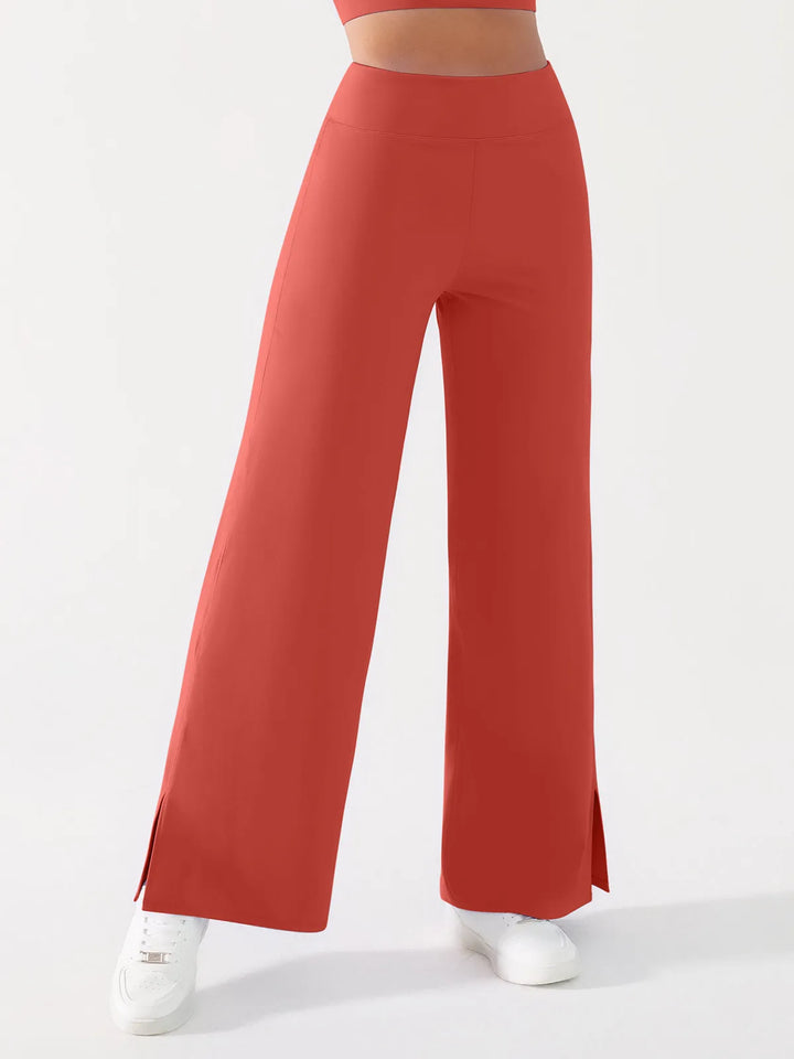High Waisted Wide Leg Yoga Pants with Pockets
