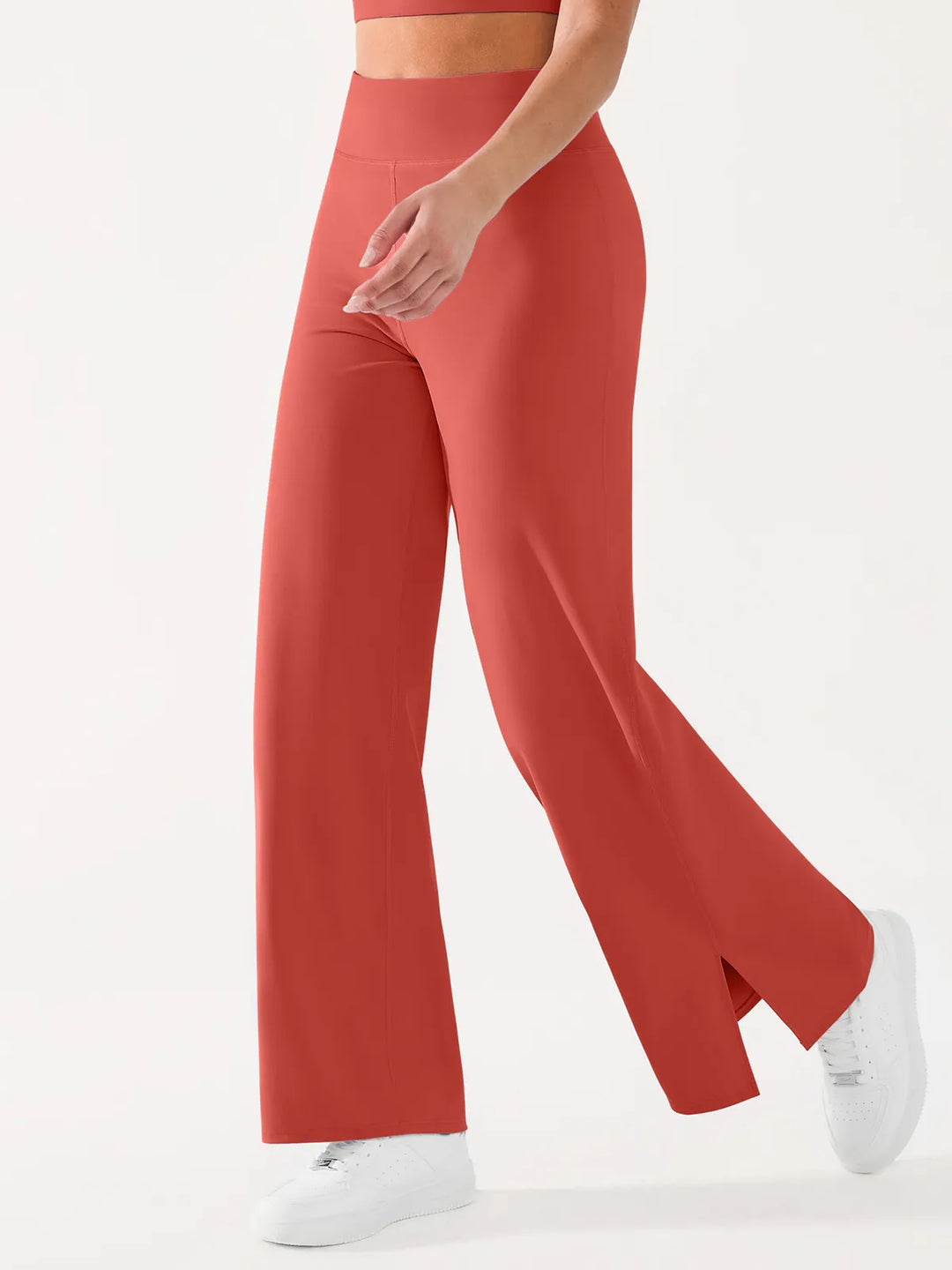 High Waisted Wide Leg Yoga Pants with Pockets