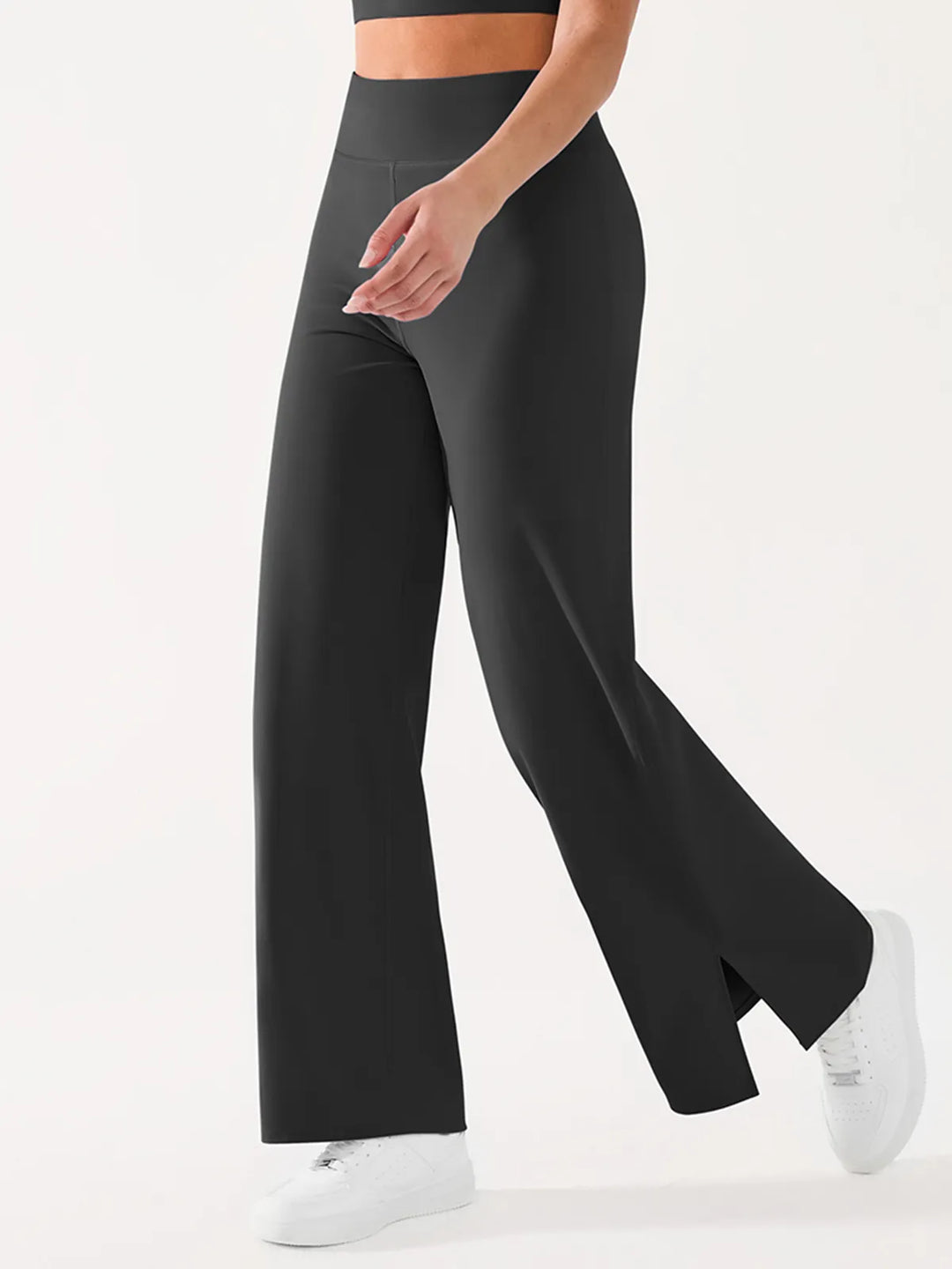High Waisted Wide Leg Yoga Pants with Pockets