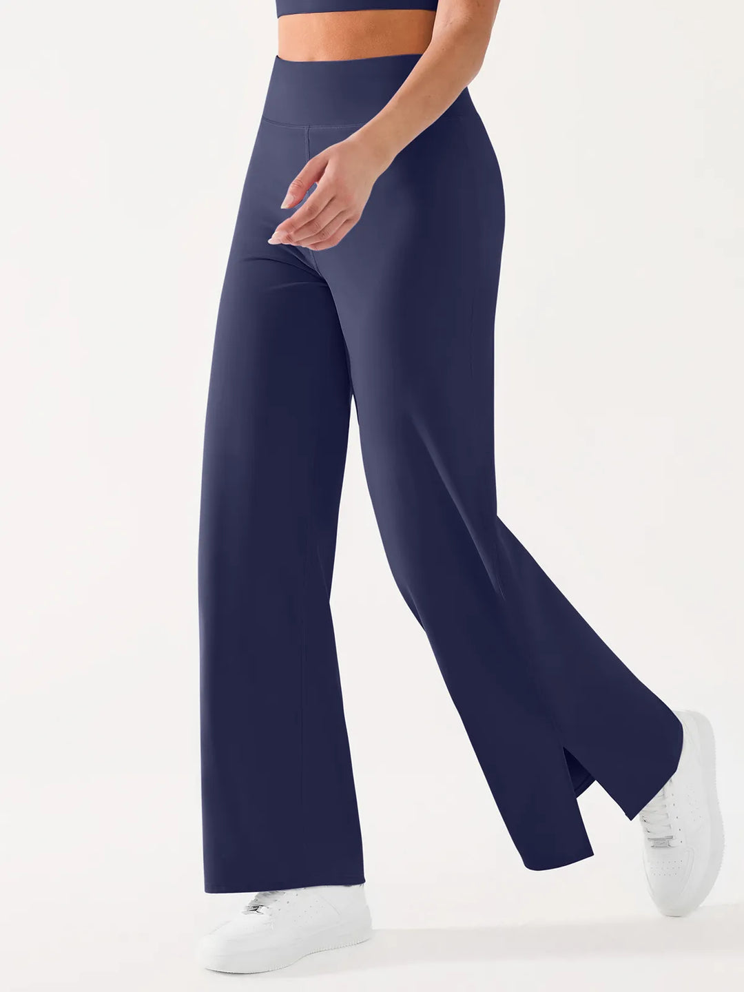 High Waisted Wide Leg Yoga Pants with Pockets