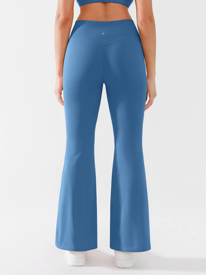 Crossover Flared Yoga Pants