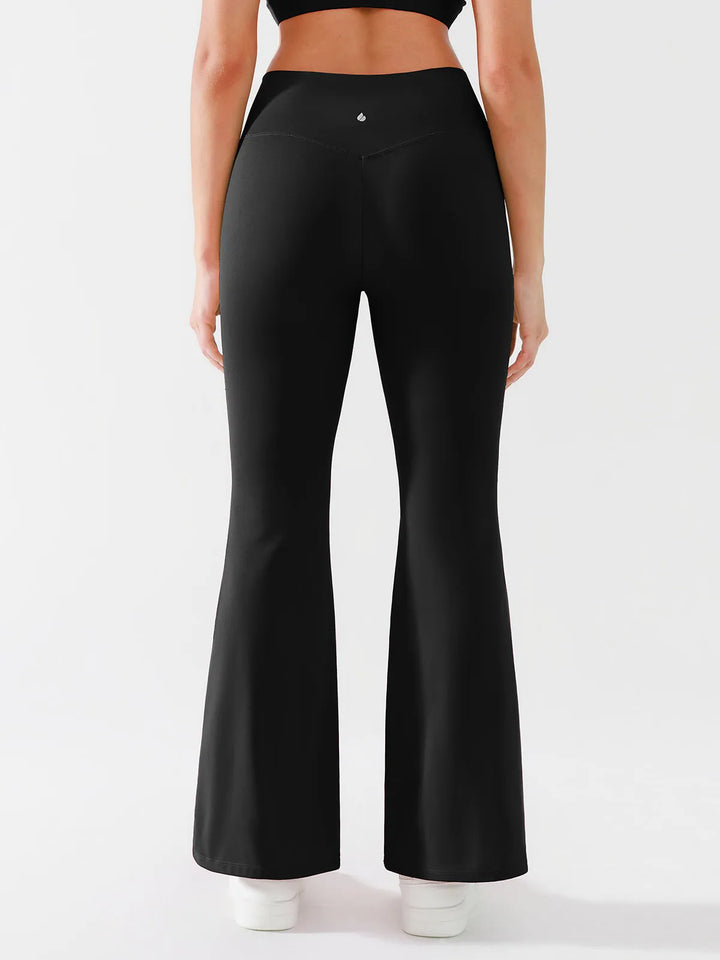 Crossover Flared Yoga Pants