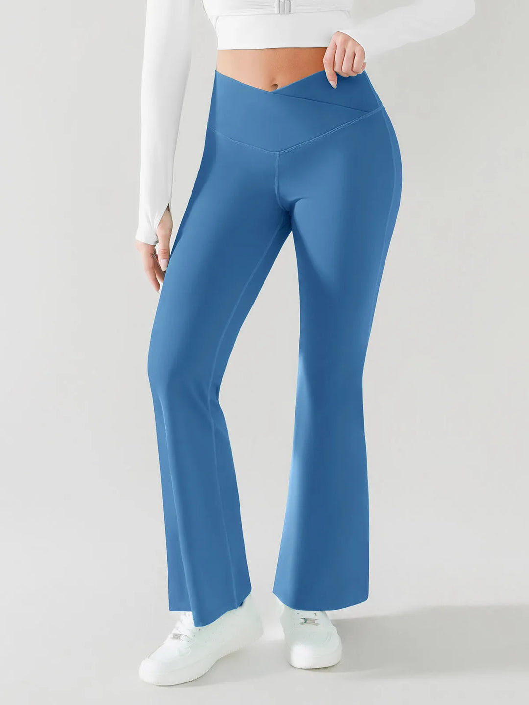Crossover Flared Yoga Pants