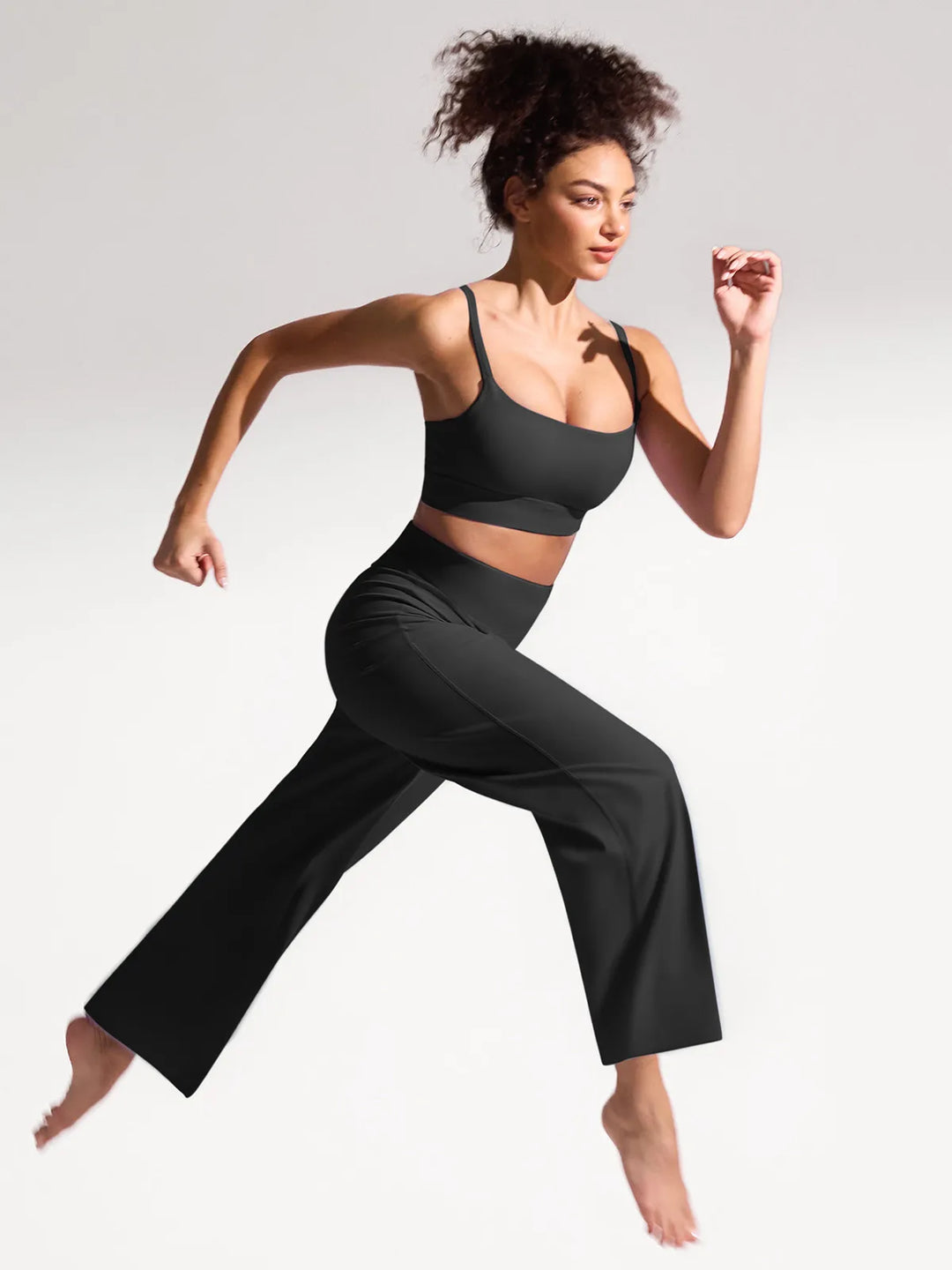 High Waisted Wide Leg Yoga Pants with Pockets