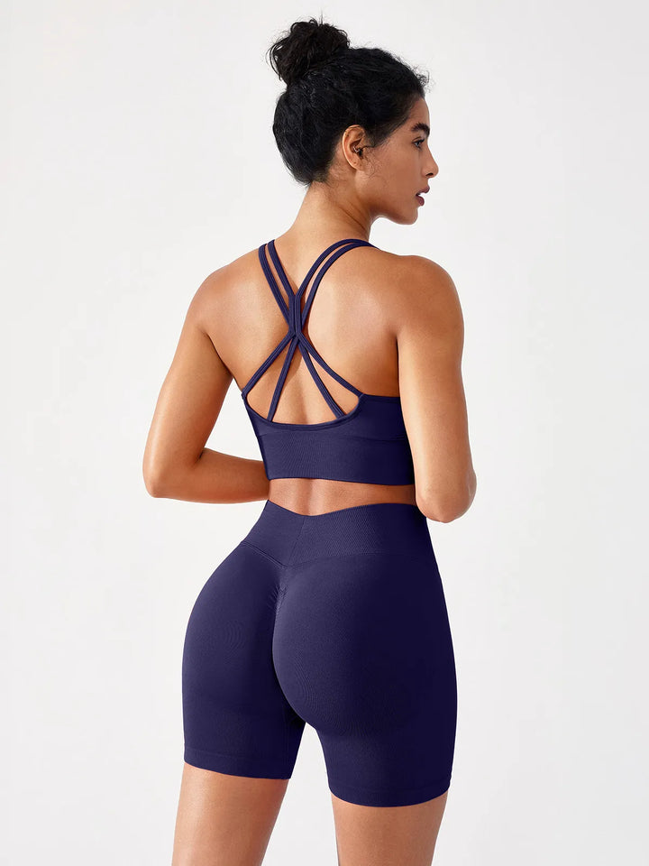 BrxlGrit™ Seamless Scrunch Butt Workout Shorts