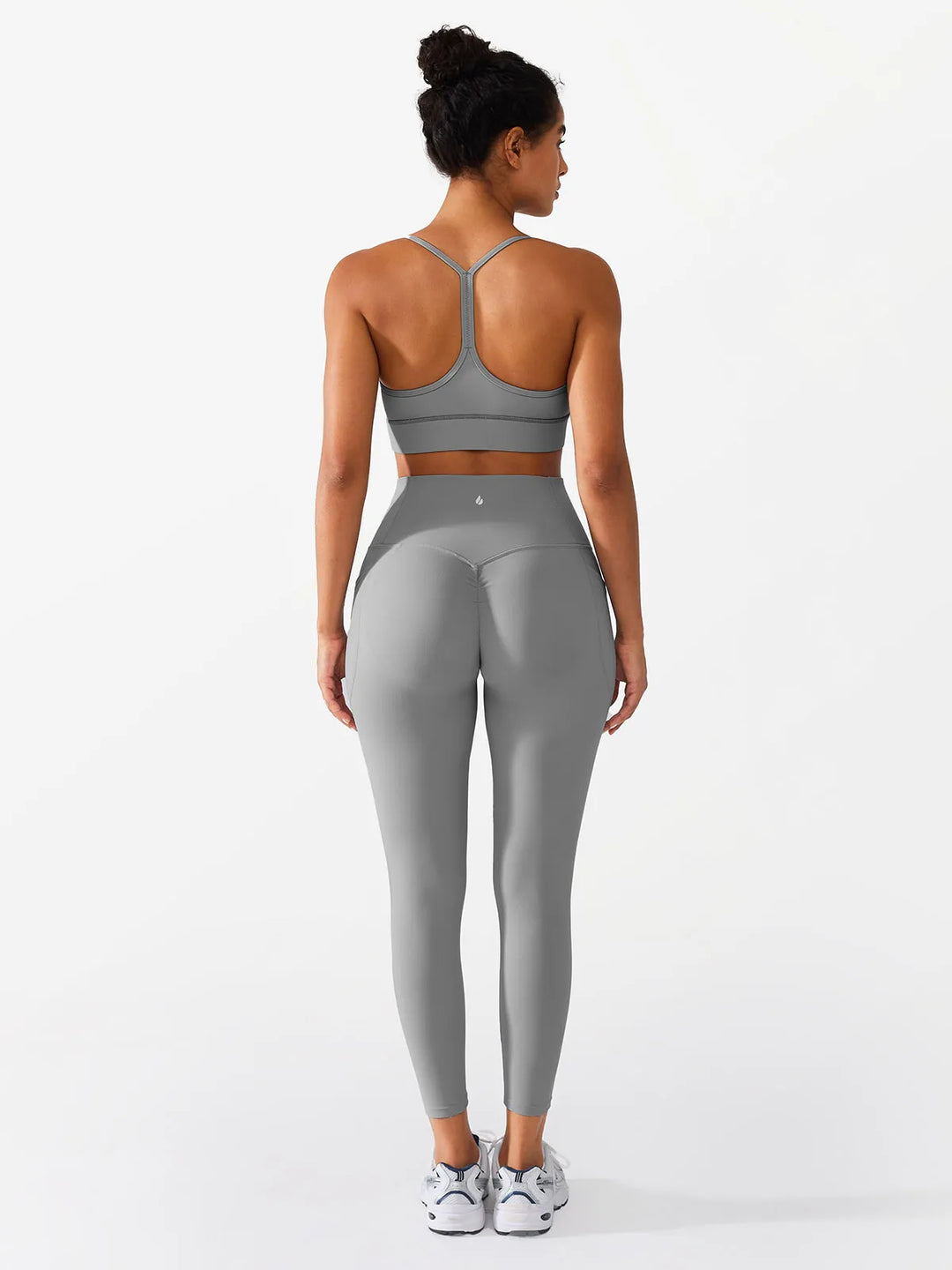Flow Y Racerback Bra with Low Cut and Spaghetti Straps