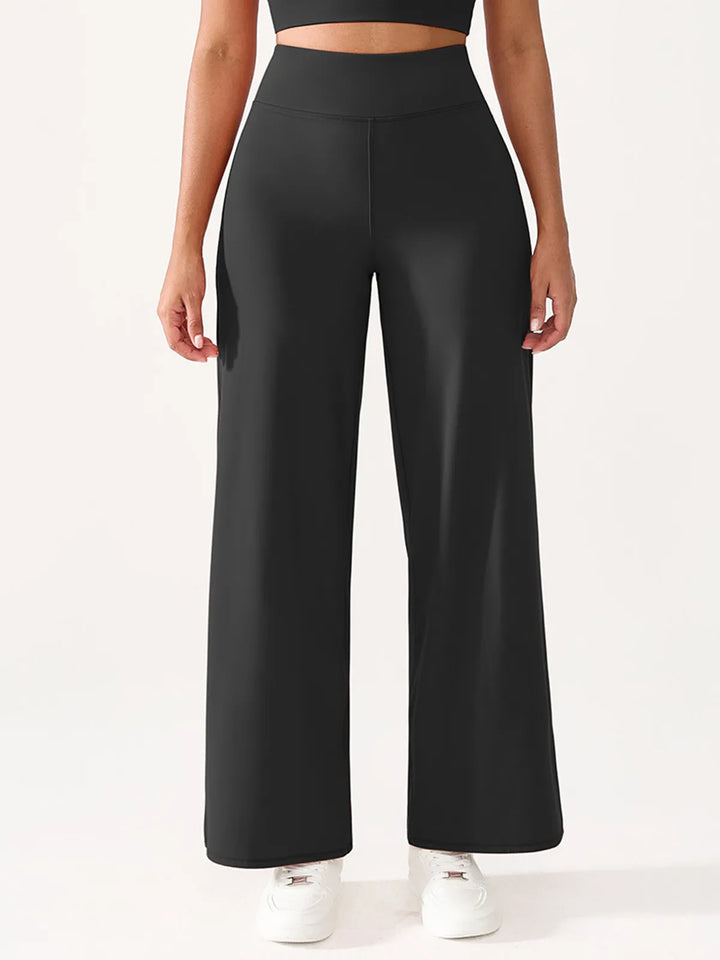 High Waisted Wide Leg Yoga Pants with Pockets