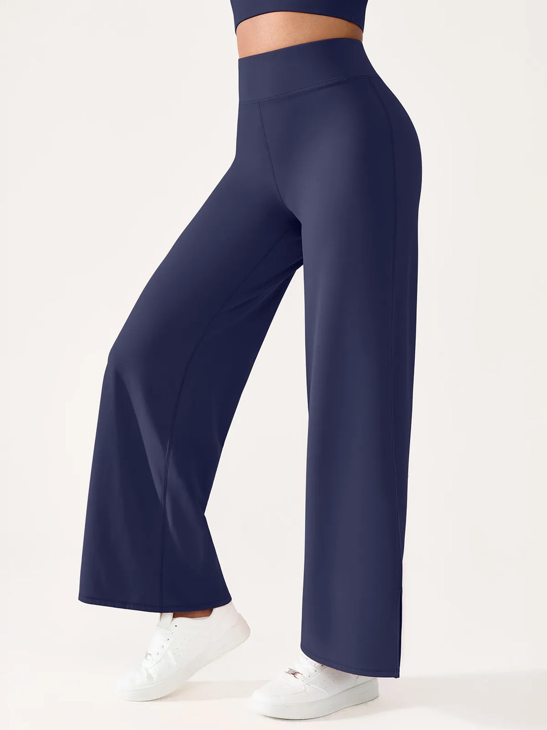 High Waisted Wide Leg Yoga Pants with Pockets