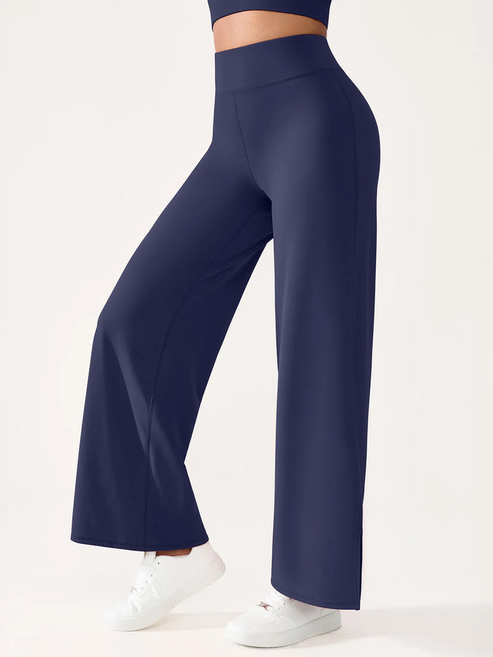 High Waisted Wide Leg Yoga Pants with Pockets