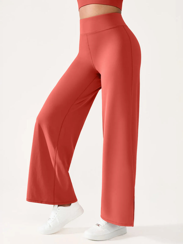 High Waisted Wide Leg Yoga Pants with Pockets