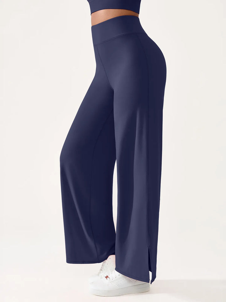High Waisted Wide Leg Yoga Pants with Pockets