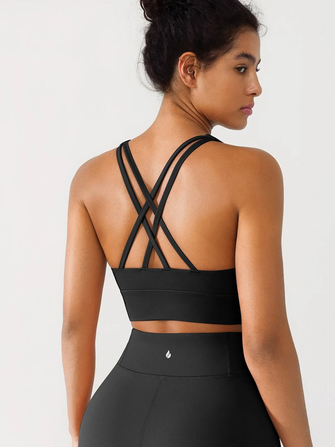 Criss Cross Strappy Yoga Sports Bra