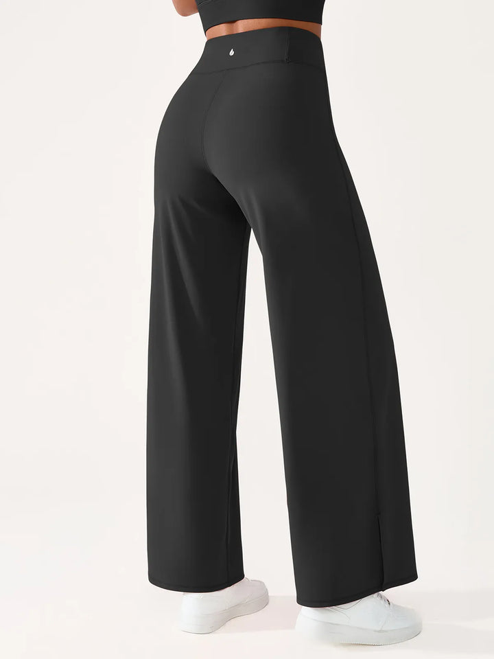 High Waisted Wide Leg Yoga Pants with Pockets