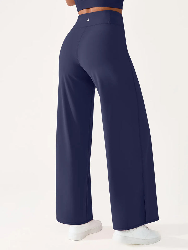 High Waisted Wide Leg Yoga Pants with Pockets