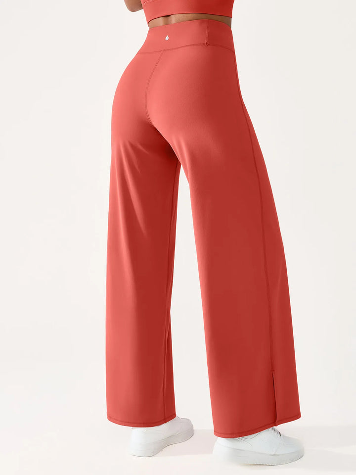 High Waisted Wide Leg Yoga Pants with Pockets