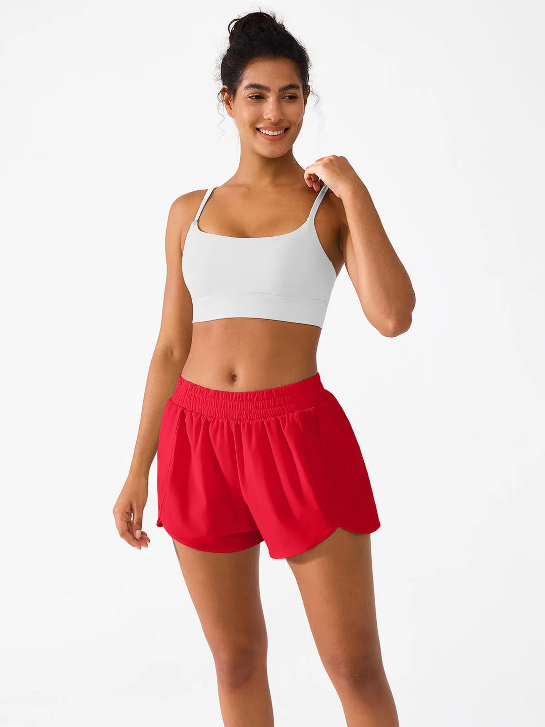 Running Shorts with Phone Pocket For Women