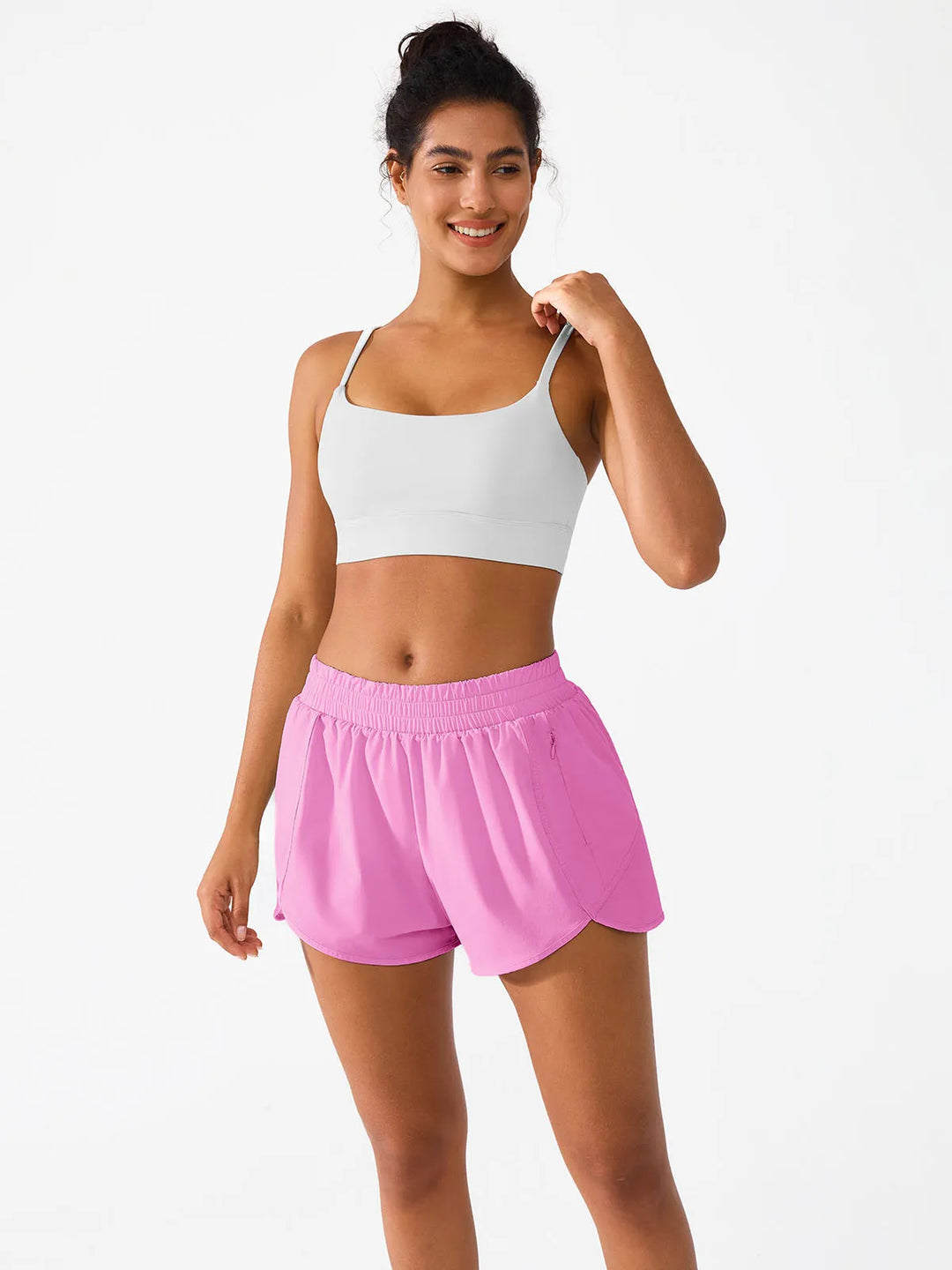 Running Shorts with Phone Pocket For Women