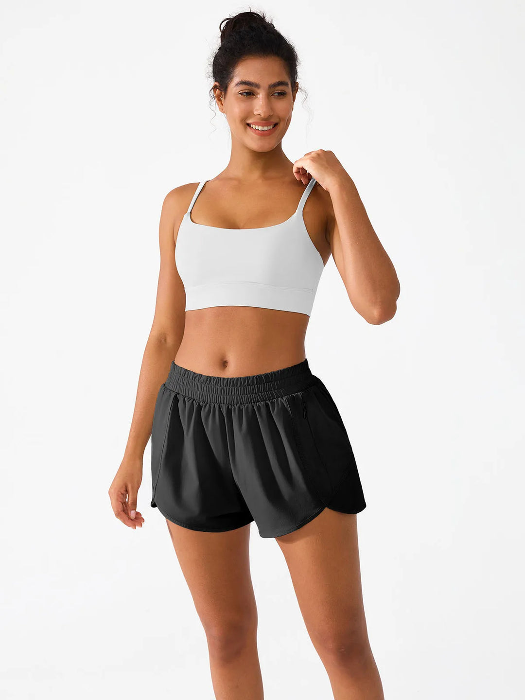 Running Shorts with Phone Pocket For Women