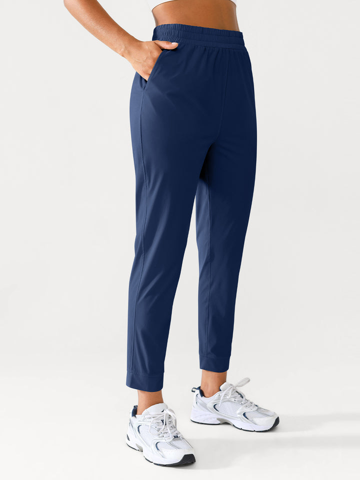Women's Tapered Pants with Side Pockets