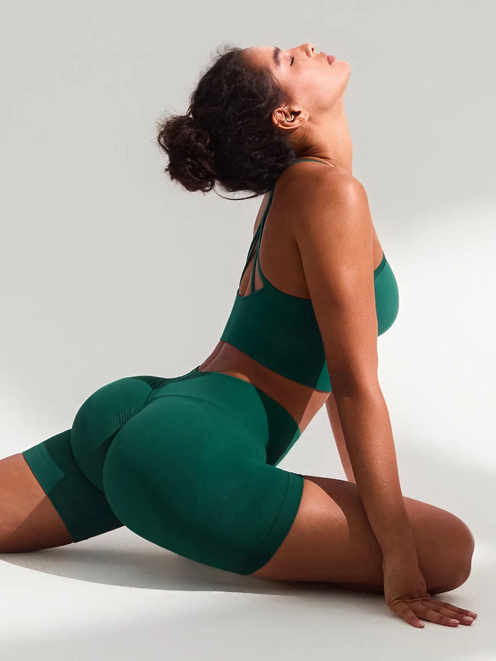 BrxlGrit™ Seamless Scrunch Butt Workout Shorts