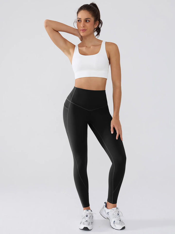 BrxlGrit™ Tummy Control High Waisted Workout Leggings with Pockets
