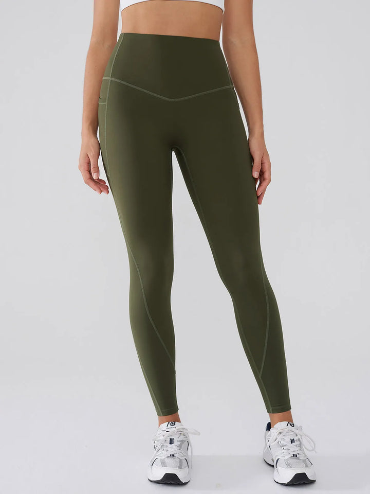 BrxlGrit™ Tummy Control High Waisted Workout Leggings with Pockets