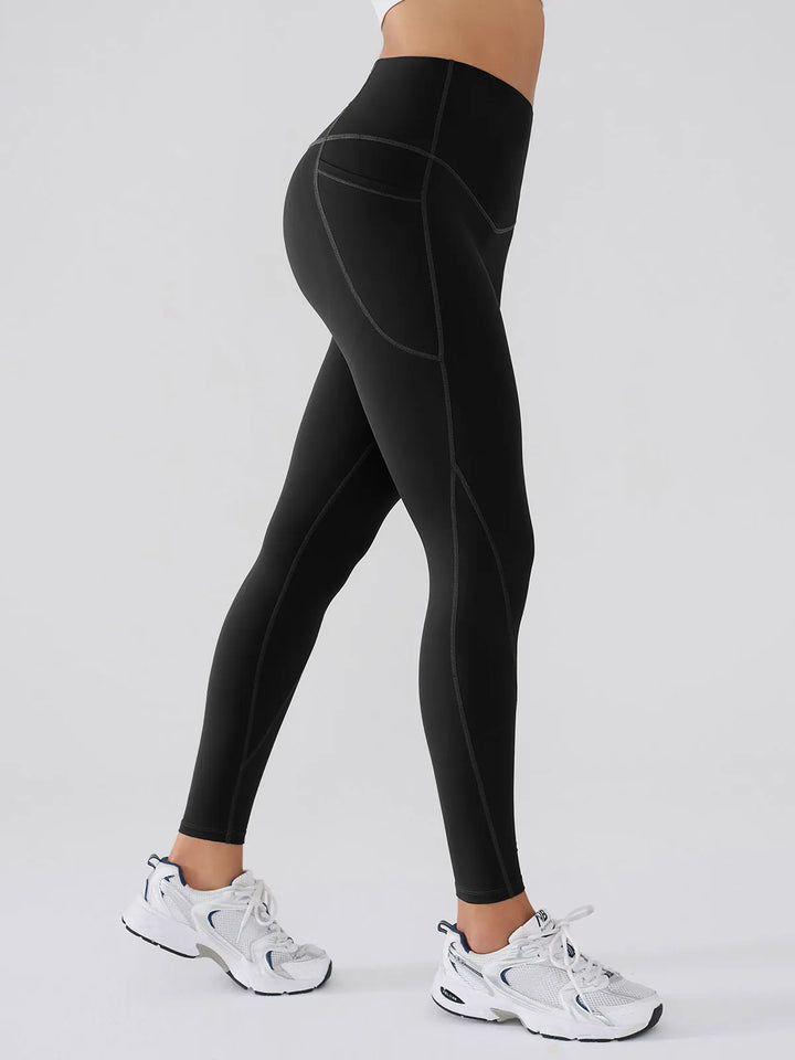 BrxlGrit™ Tummy Control High Waisted Workout Leggings with Pockets