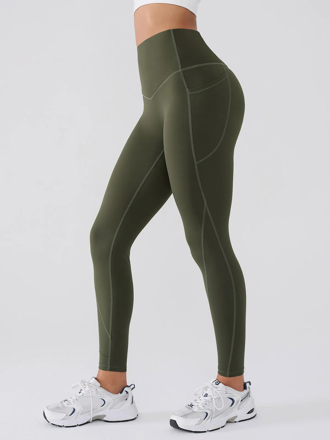 BrxlGrit™ Tummy Control High Waisted Workout Leggings with Pockets