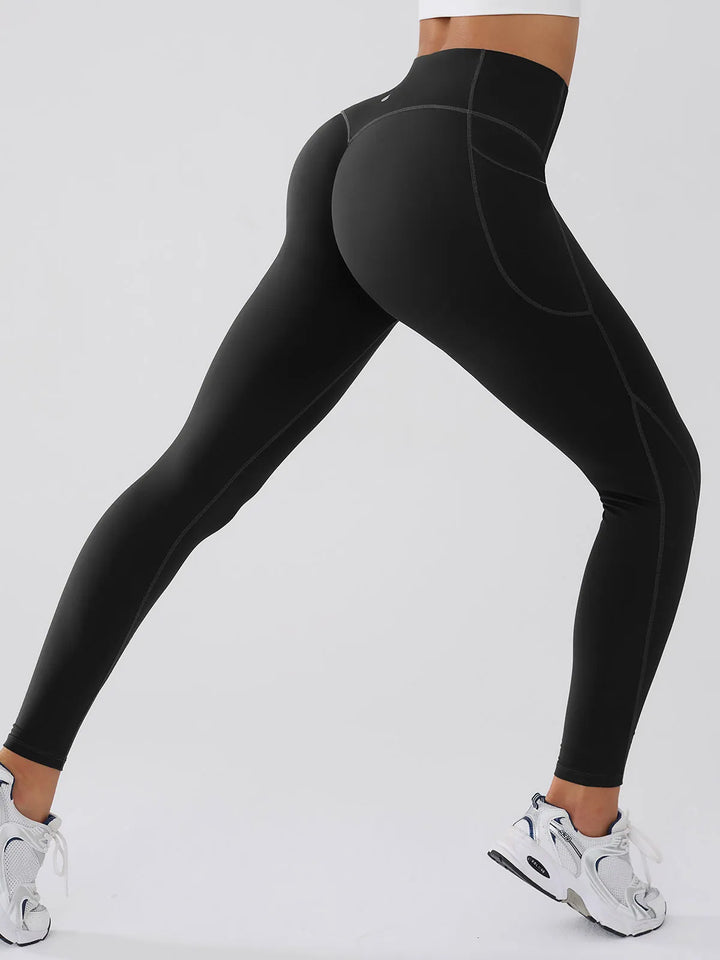BrxlGrit™ Tummy Control High Waisted Workout Leggings with Pockets