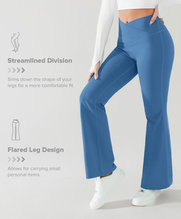 Crossover Flared Yoga Pants